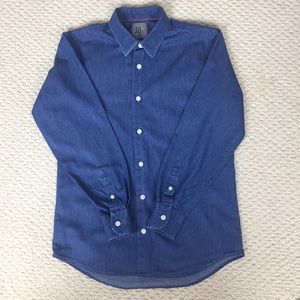 JB Jr. Boys  100% Cotton Chambray Shirt